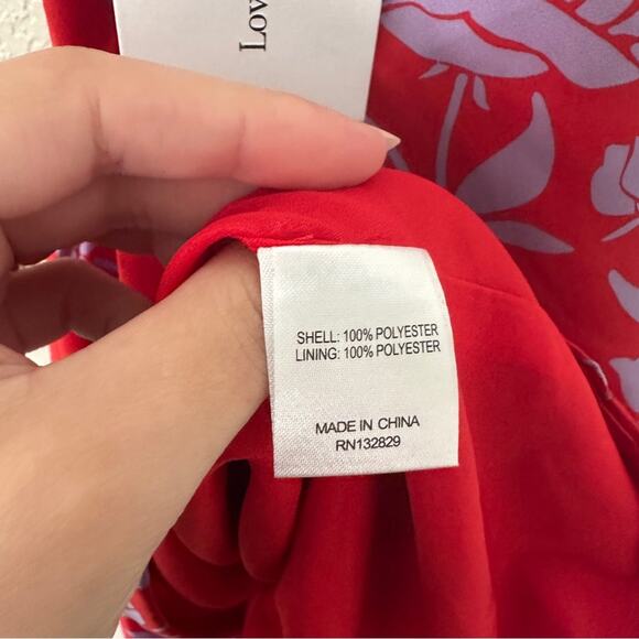 NWT Lovers & Friends Kamala Floral Purple Red Mini Dress Medium - Picture 5 of 7